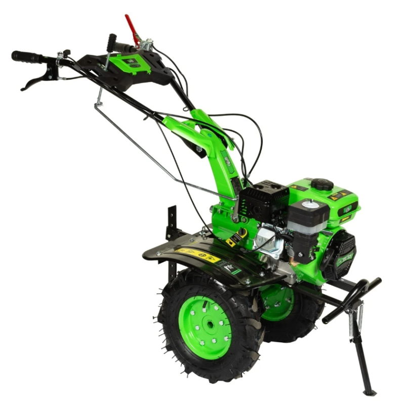 Motocultor Micul Fermier, 8.5CP, 212cc, motor pe benzina 4 timpi, 3 trepte de viteza, pornire manuala, cu roti