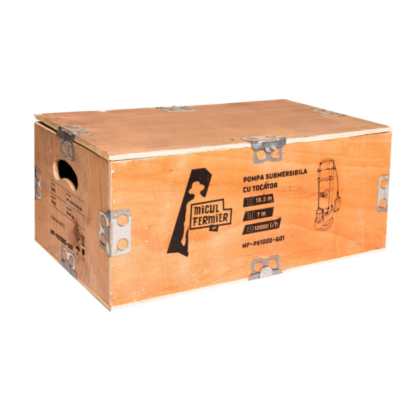 Pompa submersibila Micul Fermier 1.1 kW, 12000l/h, H13.5m cu tocator