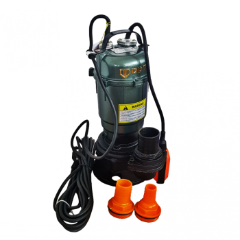 Pompa apa murdara cu turbina, din fonta si plutitor WQD-2000 W + 20m Furtun pompieri 2" cu accesorii