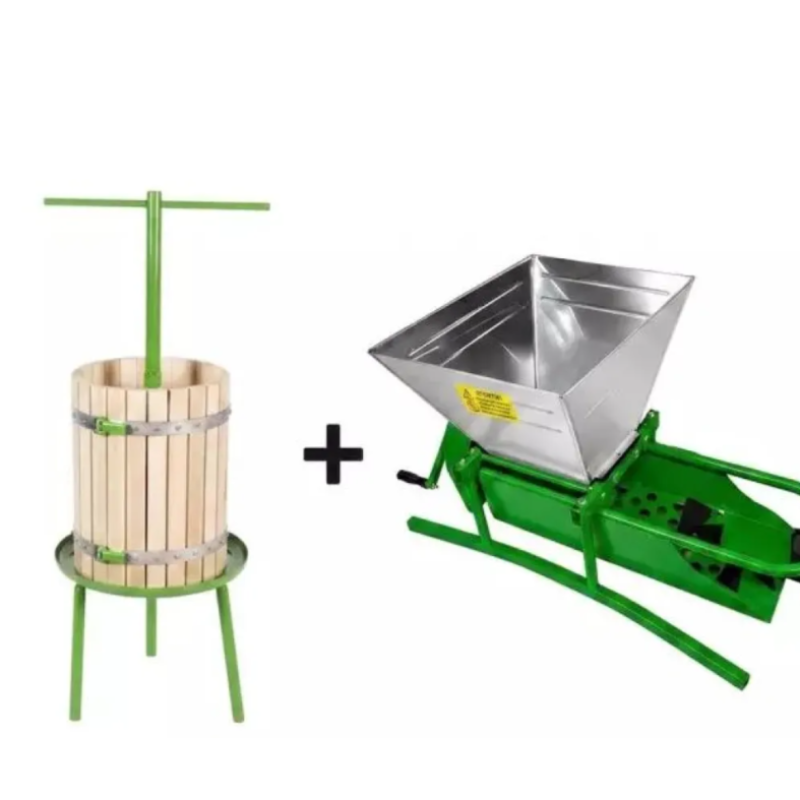 Pachet zdrobitor-desciorchinator struguri manual Micul Fermier , 300 kg/h + Teasc Struguri, 32 litri, GF-1710