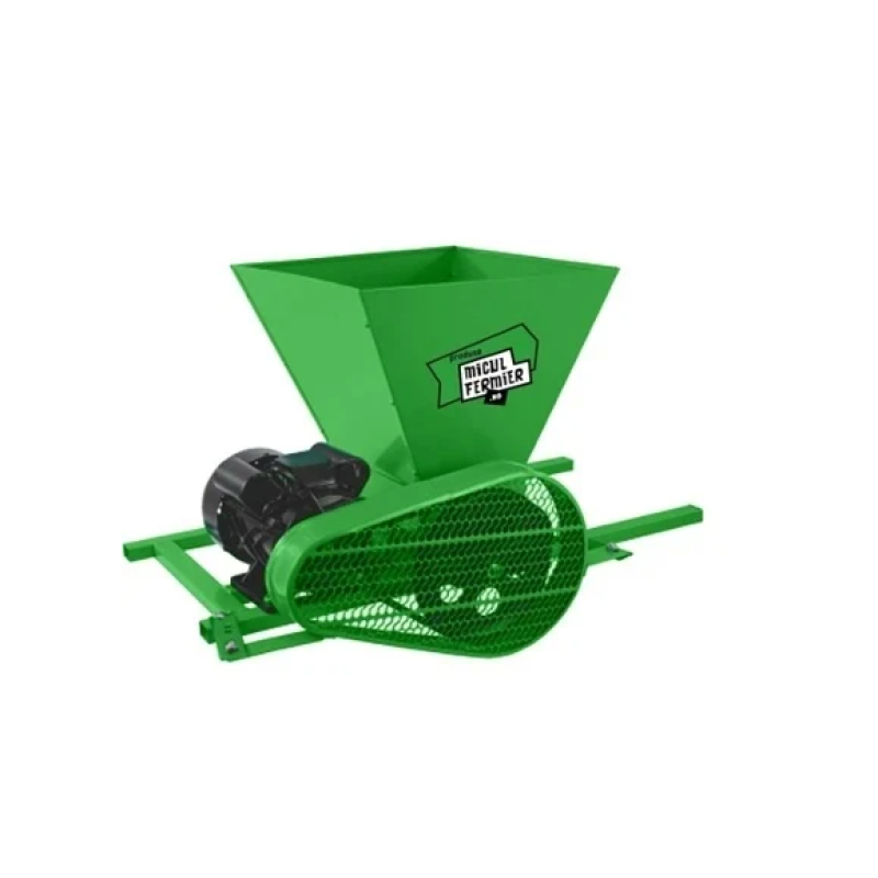 Zdrobitor electric struguri Micul Fermier, putere 0.55 kW, capacitate cuva 30 litri, productivitate 500 kg/h