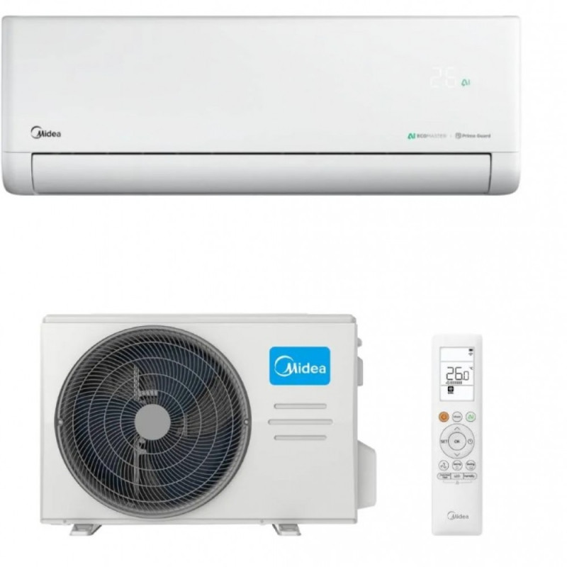 Aparat de aer conditionat Midea Solstice EZ-18RD6-MX4H-18RD6 Inverter 18000 BTU, Wi-Fi, AI EcoMaster, 180° Air Flow, Air Magic+, Prime Guard, i-Sleep