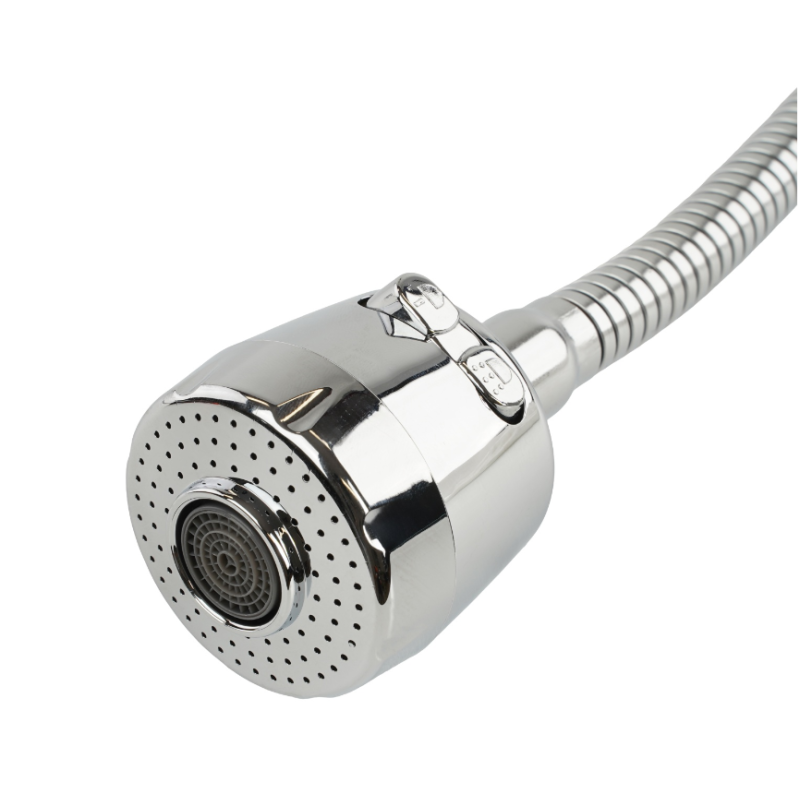 MIXXUS Para flexibila de baterie cu comanda, cromata, 2 setari jet