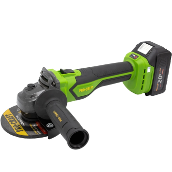 Polizor unghiular pe acumulator PROCRAFT PGA22 1 × acumulator 20V / 4Ah, Brushless