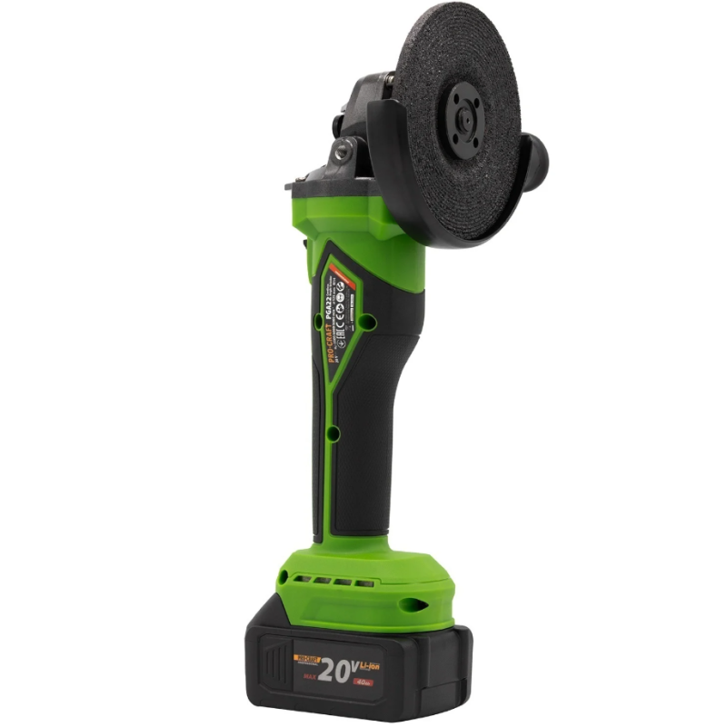 Polizor unghiular pe acumulator PROCRAFT PGA22 1 × acumulator 20V / 4Ah, Brushless