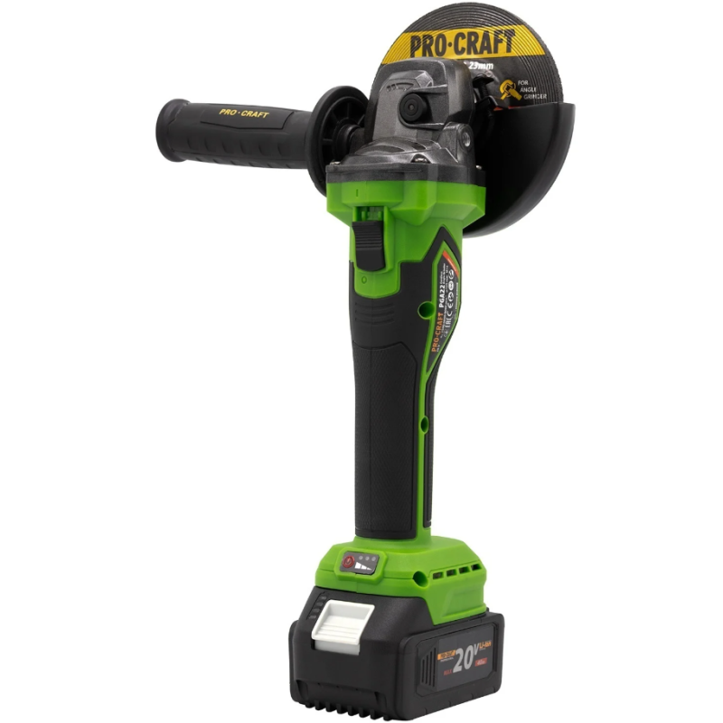 Polizor unghiular pe acumulator PROCRAFT PGA22 1 × acumulator 20V / 4Ah, Brushless