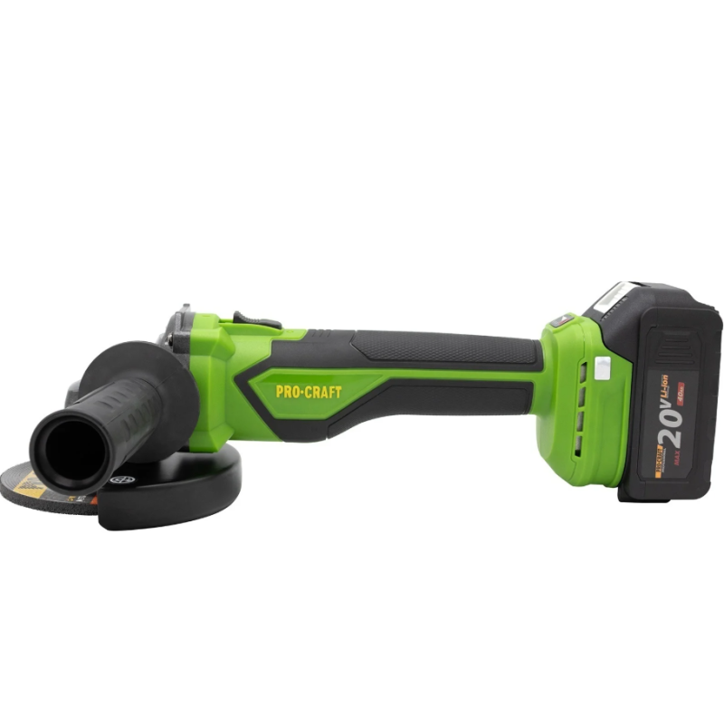 Polizor unghiular pe acumulator PROCRAFT PGA22 1 × acumulator 20V / 4Ah, Brushless