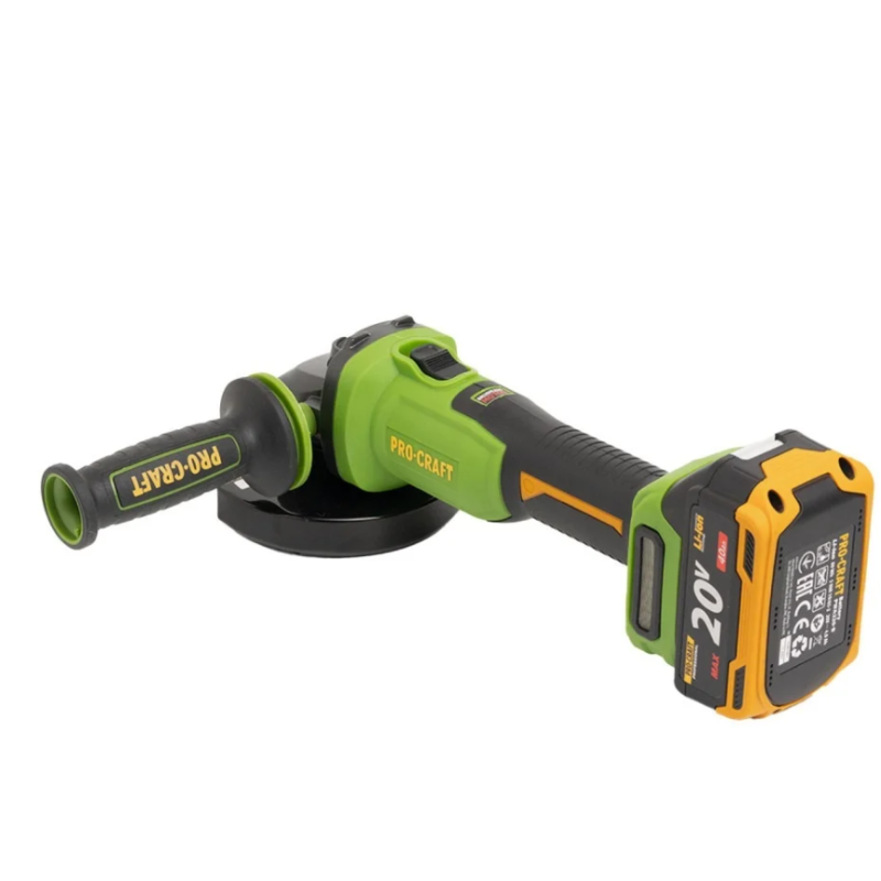 Flex polizor unghiular pe acumulator PROCRAFT PWA220, 1 × acumulator 20V / 4Ah, Brushless, 10000 rot/min
