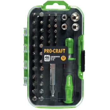 Set de biți PROCRAFT (46 piese) SS-46