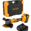 Polizor unghiular cu variator, ROTOR RBA21,8500 RPM, cu acumulator 21 V /3 Ah
