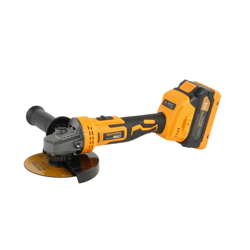 Polizor unghiular cu variator, ROTOR RBA21,8500 RPM, cu acumulator 21 V /3 Ah