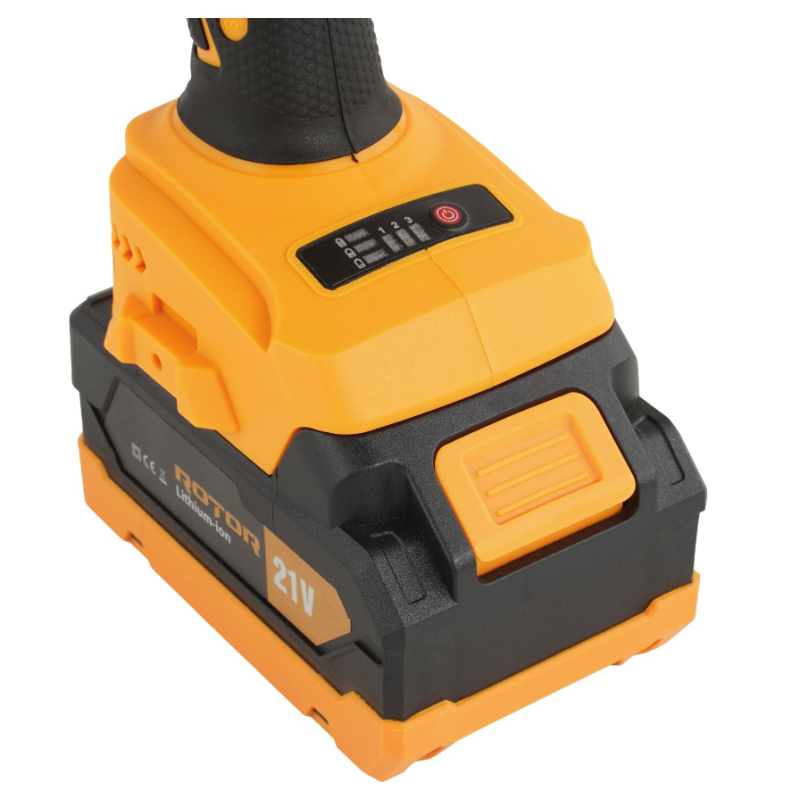 Polizor unghiular cu variator, ROTOR RBA21,8500 RPM, cu acumulator 21 V /3 Ah