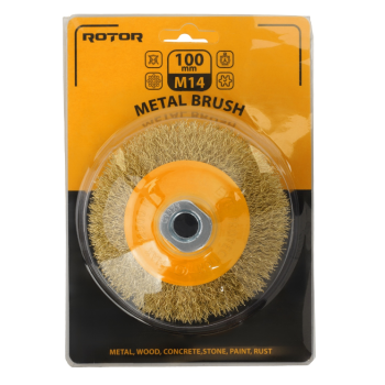 Perie de sarma conica ROTOR 115mm M14