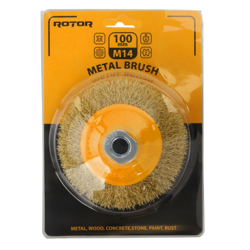 Perie de sarma conica ROTOR 115mm M14