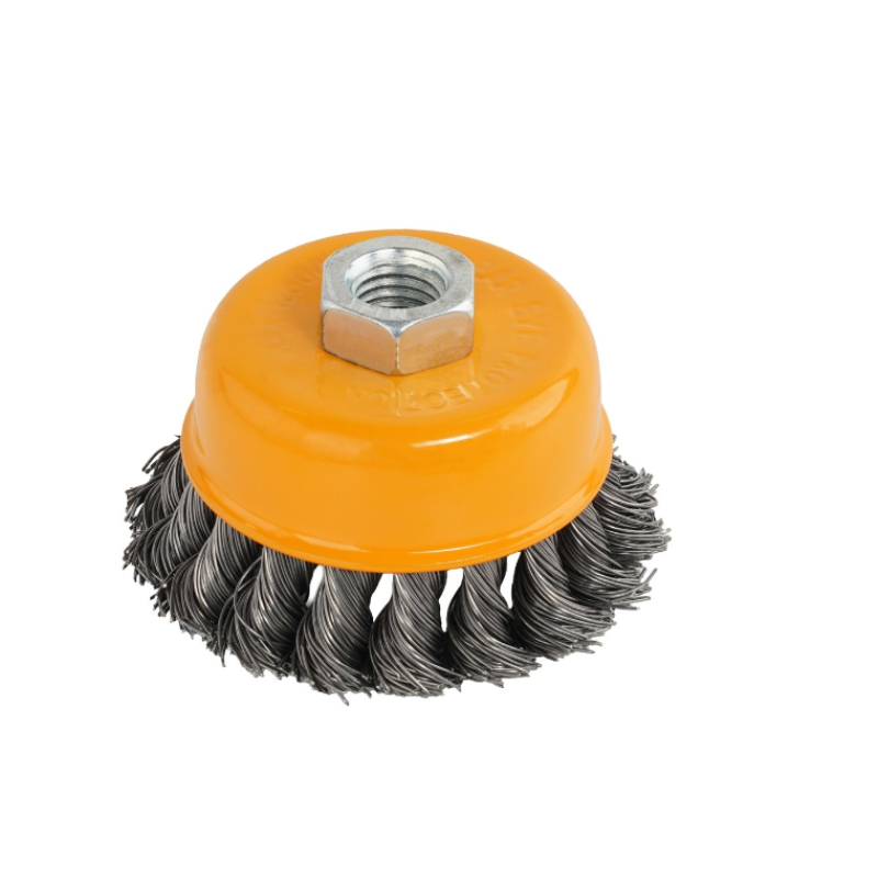 Perie de sarma tip cupa cu noduri rasucite ROTOR 75mm M14