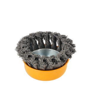 Perie de sarma tip cupa cu noduri rasucite ROTOR 75mm M14