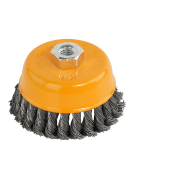 Perie de sarma tip cupa cu noduri rasucite ROTOR 100mm M14
