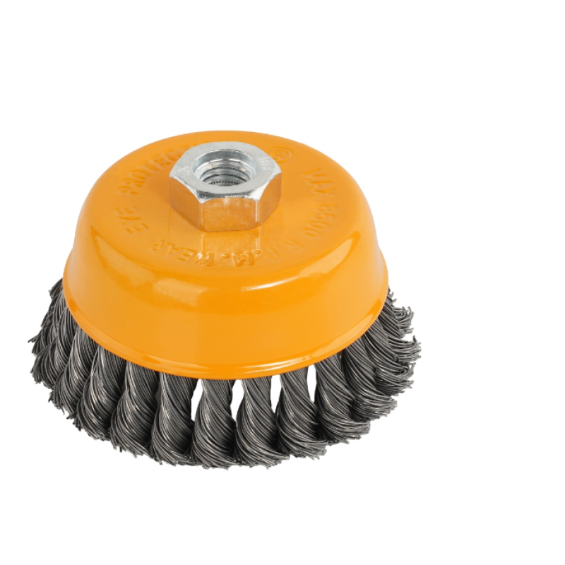 Perie de sarma tip cupa cu noduri rasucite ROTOR 100mm M14