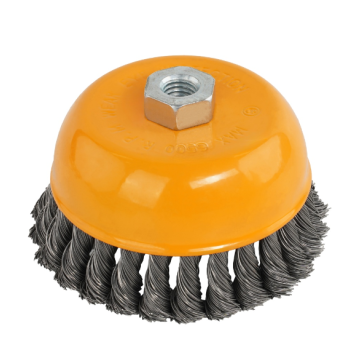 Perie de sarma tip cupa cu noduri rasucite ROTOR 125mm M14