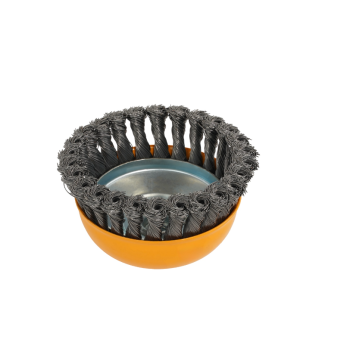 Perie de sarma tip cupa cu noduri rasucite ROTOR 125mm M14