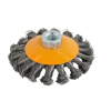 Perie de sarma conica cu noduri ROTOR 100mm M14