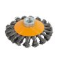 Perie de sarma conica cu noduri ROTOR 100mm M14