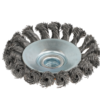 Perie de sarma conica cu noduri ROTOR 100mm M14