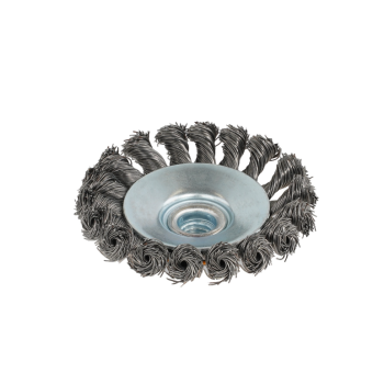 Perie de sarma conica cu noduri ROTOR 100mm M14