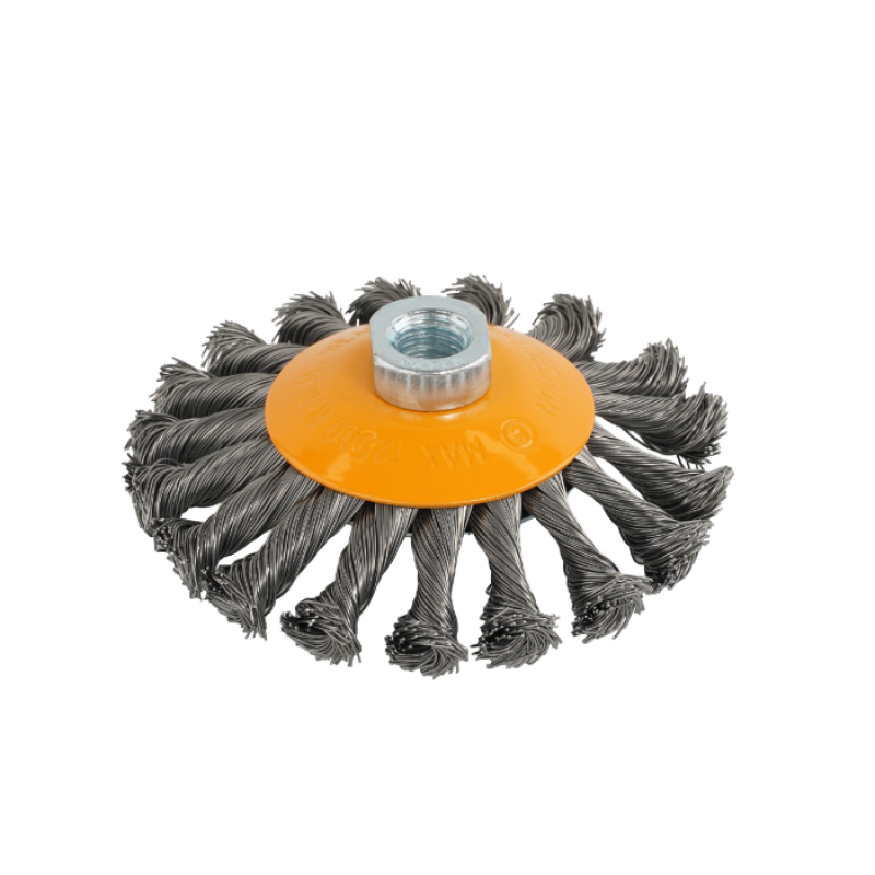 Perie de sarma conica cu noduri ROTOR 115mm M14