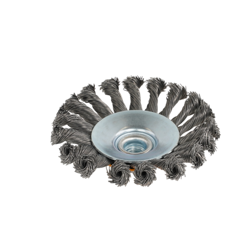 Perie de sarma conica cu noduri ROTOR 115mm M14