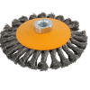 Perie de sarma conica cu noduri ROTOR 125mm M14