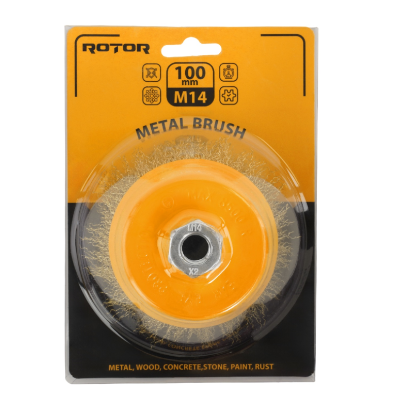 Perie de sarma tip cupa ROTOR 100mm M14