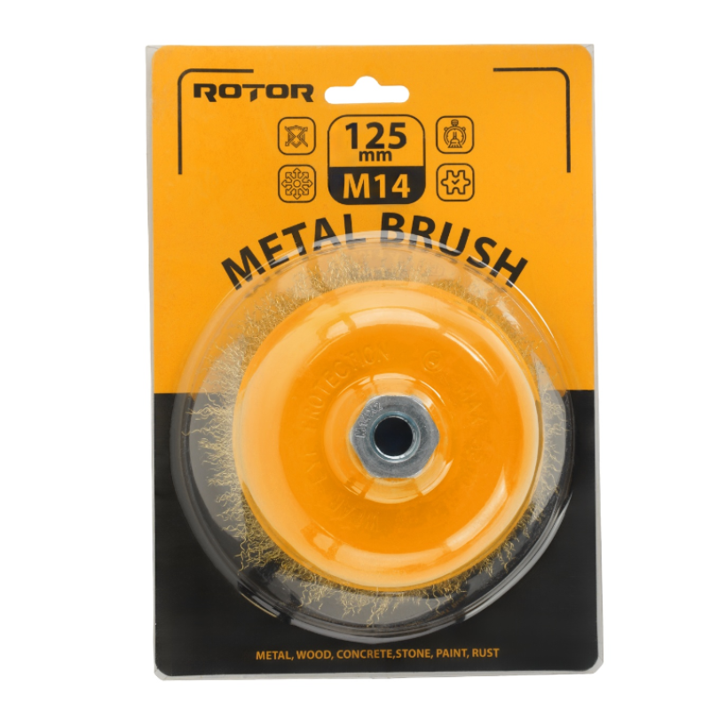 Perie de sarma tip cupa ROTOR 125mm M14