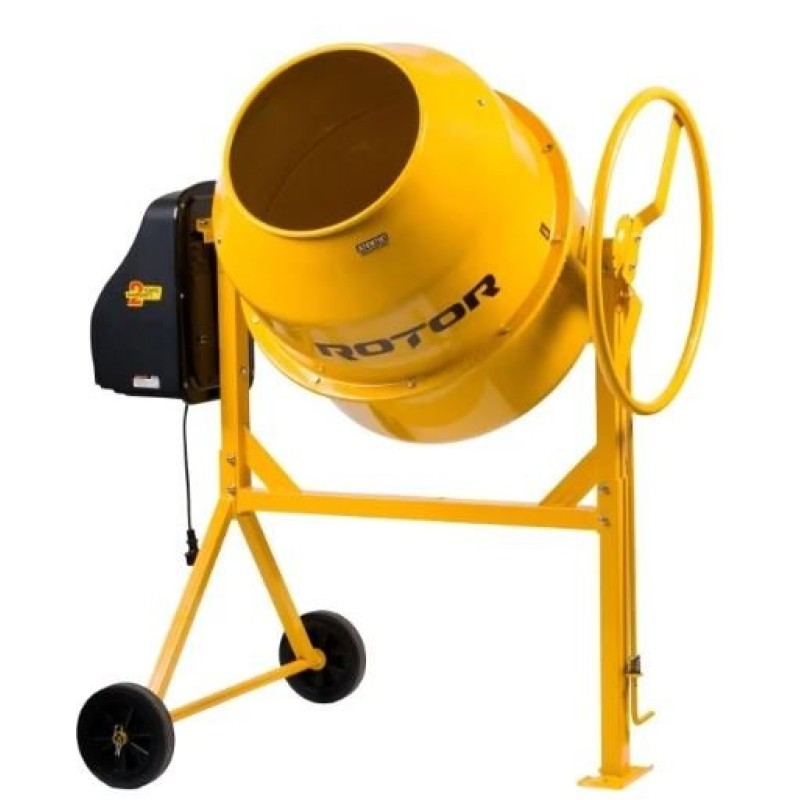 Betoniera 230L cu motor acoperit ROTOR RB230 1200 W, 29.5 rpm
