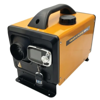 Incalzitor Diesel ROTOR RID-8, 8 kW, rezervor 5 L, 12V/24V/230V, 1 iesire aer, controler LCD, telecomanda, pentru auto, garaj, camping si cabana
