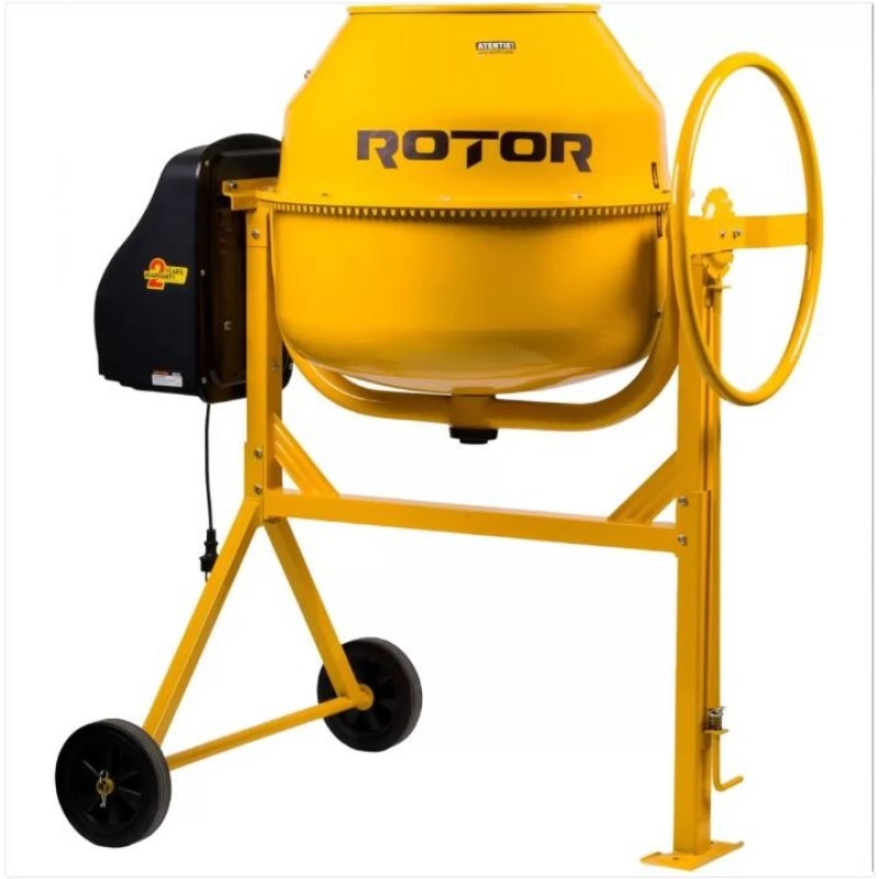 Betoniera 165L cu motor acoperit ROTOR RB165 900 W, 29.5 rpm