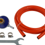 Set regulator reglabil butelie gaz GPL Propan/Butan, furtun 1.5 metri, 2 coliere, cheie RSGR1 ROTOR