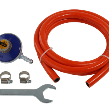 Set regulator reglabil butelie gaz GPL Propan/Butan , furtun 2 metri, 2 coliere, cheie RSGR2 ROTOR