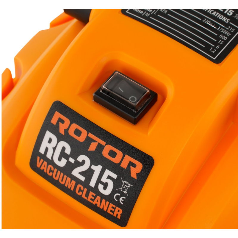 Aspirator umed-uscat ROTOR RC-215, 600 W, 6 L