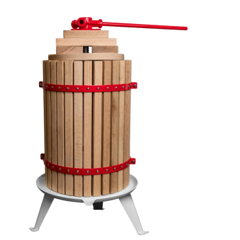 Presa manuala pentru fructe ROTOR FP-40, 40 L, cuva Ø34,8 cm, lemn masiv de stejar, fonta si otel