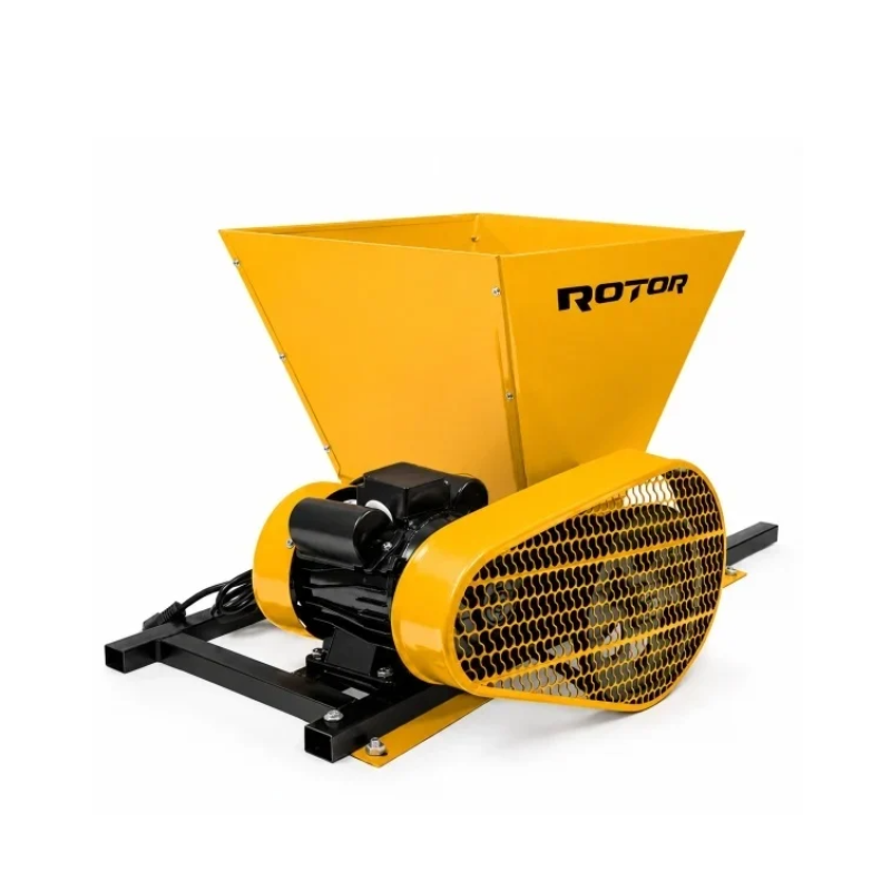 Zdrobitor electric pentru struguri ROTOR HGP-60, 750 W, 550 kg/h, cuva metal 28 L, tambur din poliamida