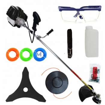 Motocoasa benzina Ural 8.5 CP, 52cmc, 12000rpm, 8 accesorii incluse , carcasa neagra