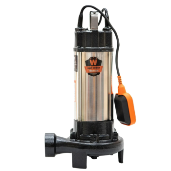 Pompa submersibila apa murdara cu tocator si flotor Wolfson WQW-1500D-F PRO + furtun 20m + cuple
