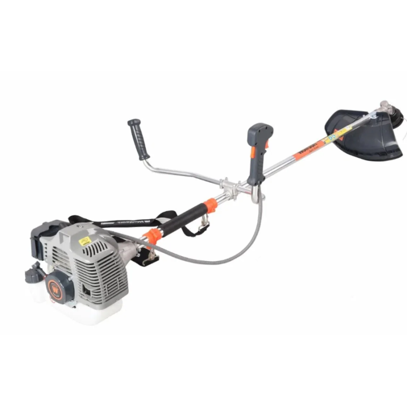 Motocoasa profesionala WOLFSON TRX-620, 2 CP, 8 accesorii, ham confort, 3 sticle de ulei rosu + foarfeca taiere via