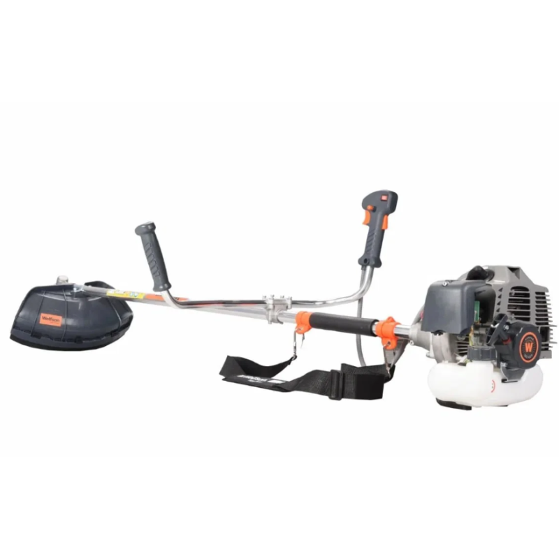 Motocoasa profesionala WOLFSON TRX-620, 2 CP, 8 accesorii, ham confort, 3 sticle de ulei rosu + foarfeca taiere via