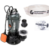 Pompa submersibila apa murdara Wolfson TP-3100, 1100W, 2", 10000 l/h + furtun PVC panzat tip pompieri 2" 20m, 50mm, cuple incluse