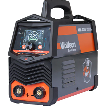 Aparat de sudura cu electrod Wolfson ATX-320 cu Inverter 2 in 1 MMA si LIFT-TIG, 140Ah + Masca de sudura automata, Manusi de sudura