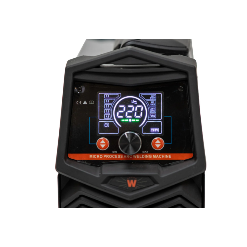 Aparat de sudura cu electrod Wolfson ATX-320 cu Inverter 2 in 1 MMA si LIFT-TIG, 140Ah + Masca de sudura automata, Manusi de sudura