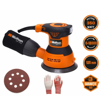 Masina de slefuit rotativa Wolfson - 350W + manusi