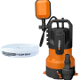 Pompa de apa murdara Wolfson din plastic, 3 IN 1 - 850W + furtun 20m